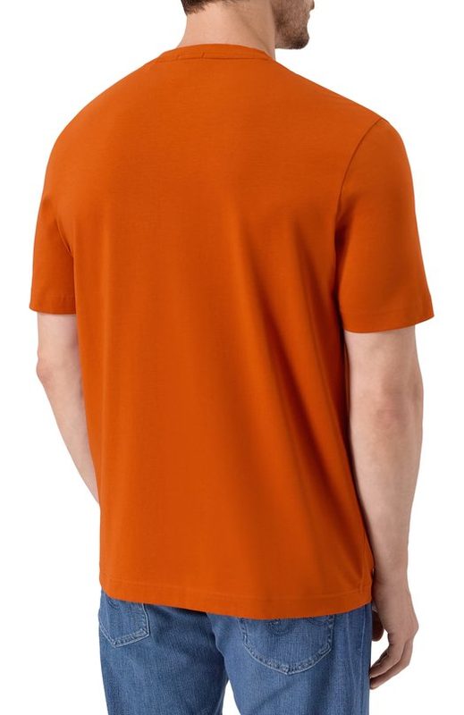 Хлопковая футболка BOSS Orange 4
