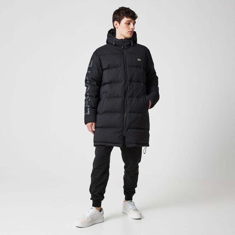 Мужская утеплённая куртка Lacoste Long Hooded Quilted стандартного кроя 3