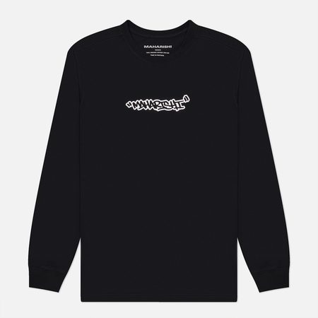 Мужской лонгслив maharishi Swirling Snowflake, цвет чёрный