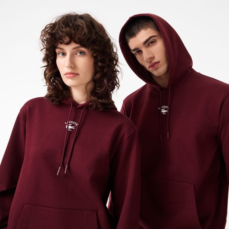 Хлопковая толстовка - худи Lacoste унисекс с капюшоном 3