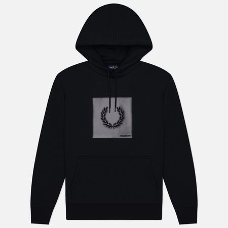 Мужская толстовка Fred Perry Box Graphic Hoodie, цвет чёрный
