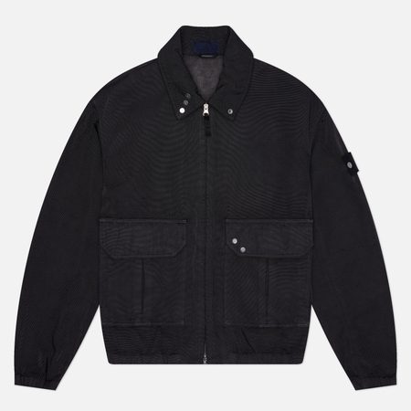 Мужская куртка ветровка Stone Island Dense Oxford Nylon-TC Coach, цвет синий