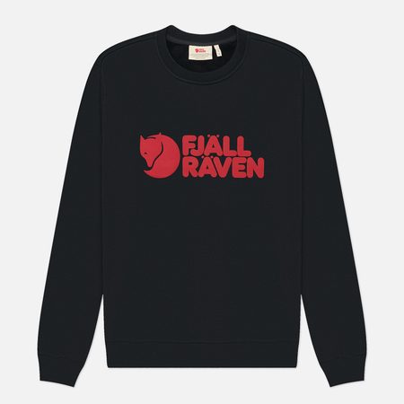 Мужская толстовка Fjallraven Logo Sweater, цвет чёрный