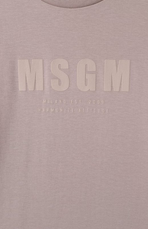 Хлопковая футболка MSGM kids 3