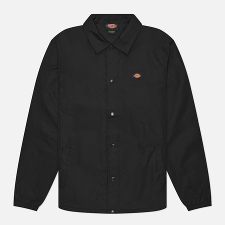 Мужская куртка ветровка Dickies Oakport Coach, цвет чёрный