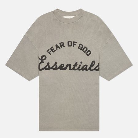Мужская футболка Fear of God ESSENTIALS Training 90's, цвет бежевый