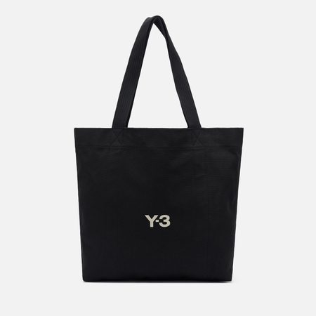 Сумка Y-3 Canvas Logo Tote, цвет чёрный