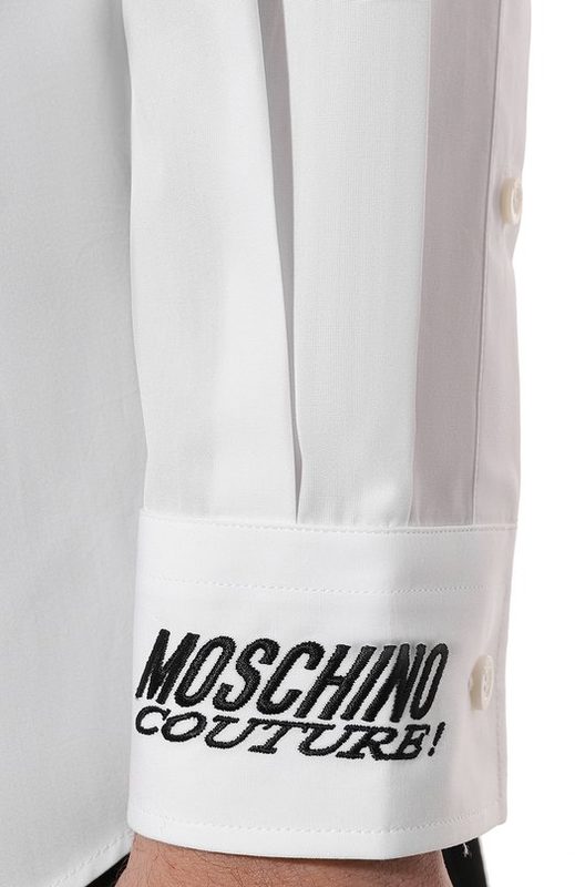 Хлопковая рубашка Moschino 5