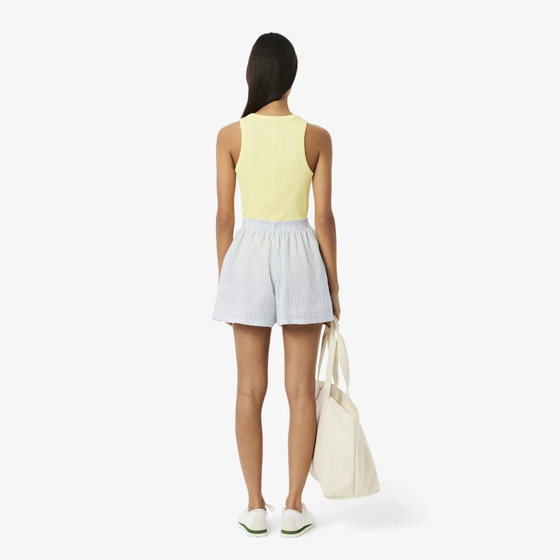 Женские шорты Lacoste из льна 2