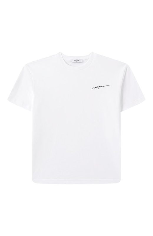 Хлопковая футболка MSGM kids