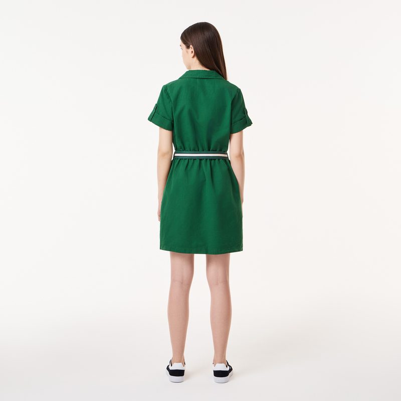 Лёгкое платье Lacoste с поясом 2