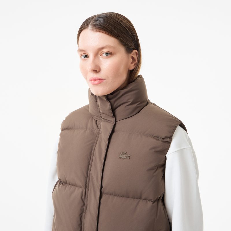 Женский жилет Lacoste с наполнением из смеси пуха и пера 4