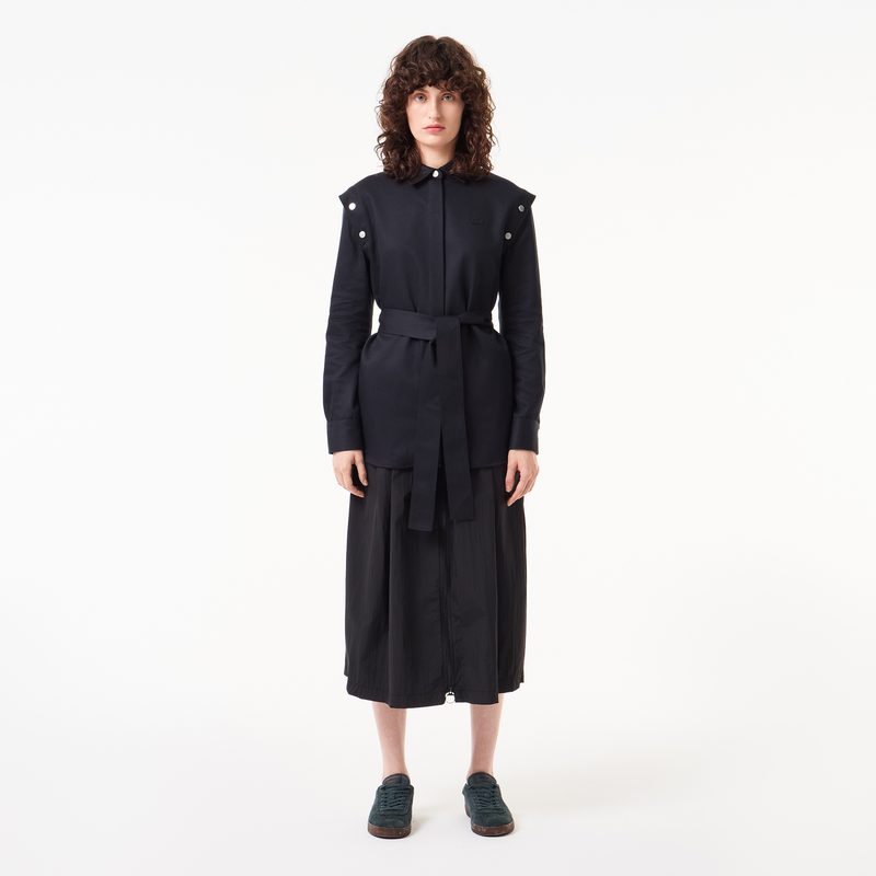 Женская рубашка Lacoste оверсайз 4