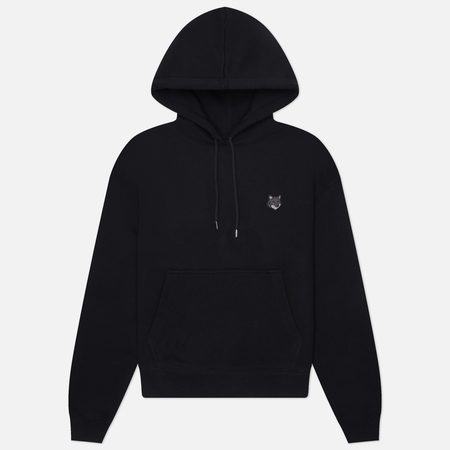 Мужская толстовка Maison Kitsune Fox Head Comfort Hoodie, цвет чёрный