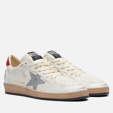 Мужские кроссовки Golden Goose Ball Star Leather Star, цвет белый