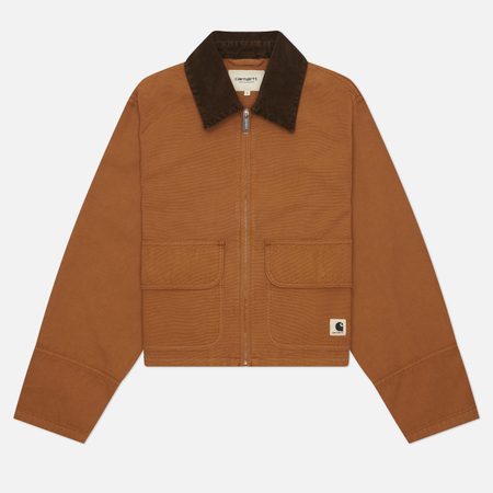 Женская куртка ветровка Carhartt WIP W' Prescott, цвет коричневый