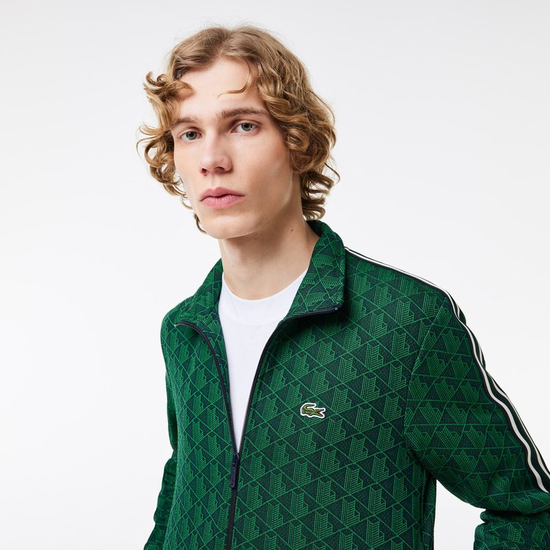 Мужская жаккардовая толстовка Lacoste PARIS с монограммой 3