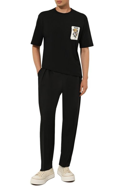 Хлопковая футболка Moschino 2
