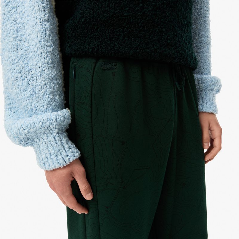 Мужские хлопковые спортивные брюки Lacoste оверсайз 4