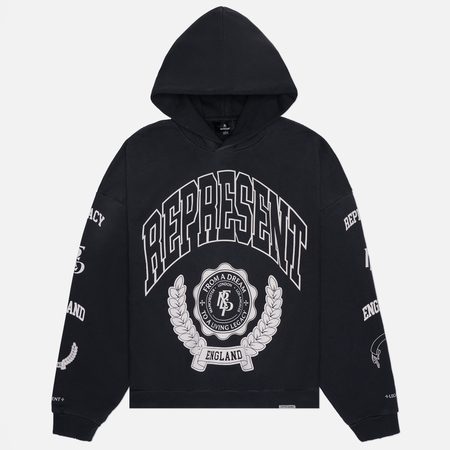 Мужская толстовка REPRESENT Represent Legacy Crest Hoodie, цвет чёрный