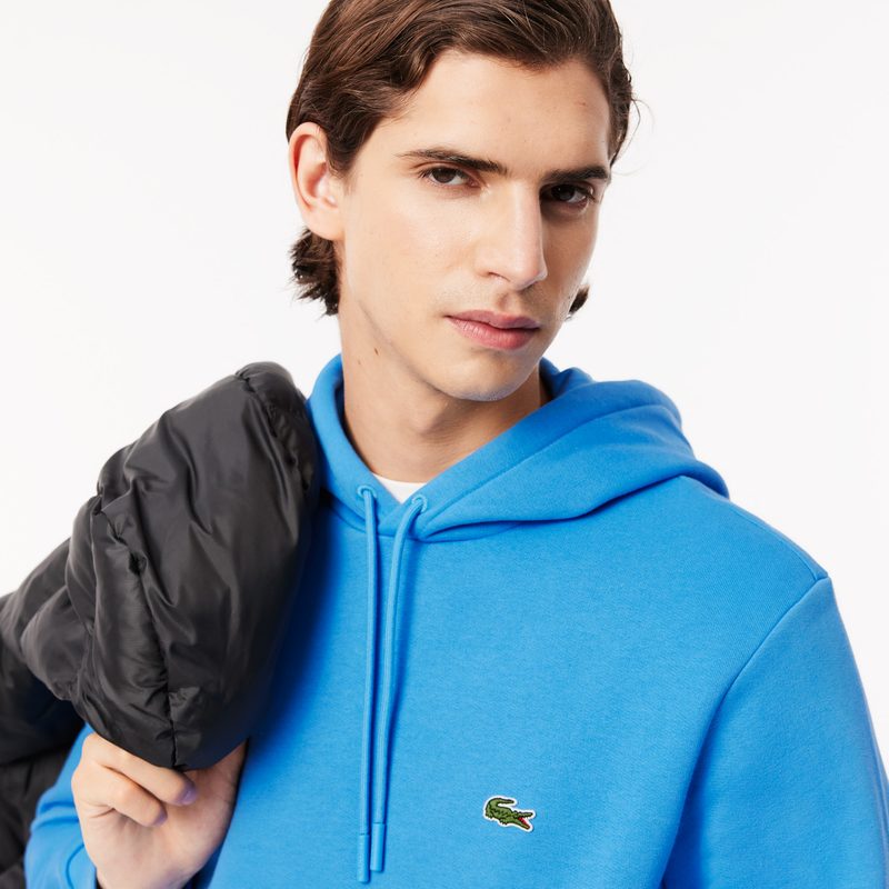 Мужское худи Lacoste классического кроя с флисом 3