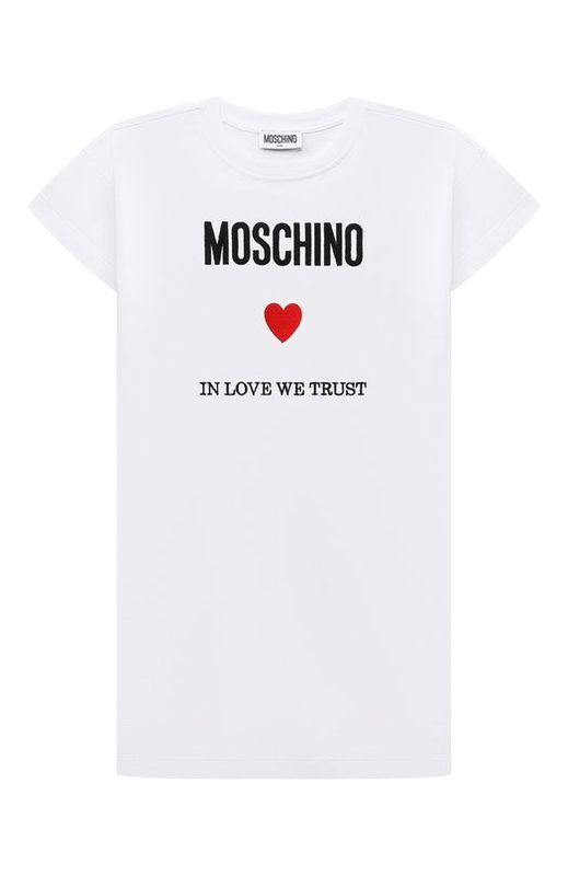 Хлопковое платье Moschino