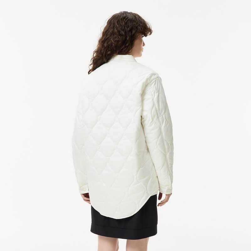 Женская стёганая куртка Lacoste с нагрудными карманами 2