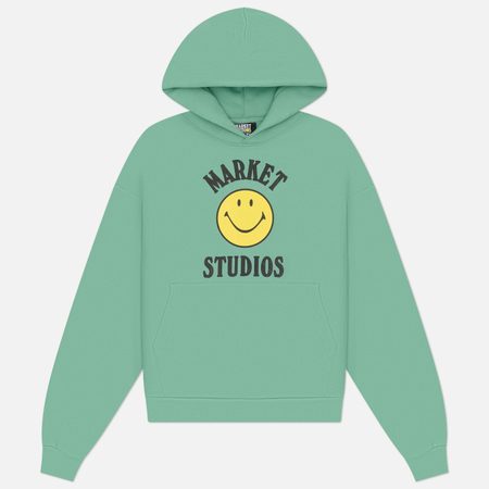 Мужская толстовка MARKET Smiley Mood Hoodie, цвет зелёный
