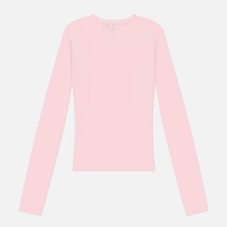 Женский лонгслив SKIMS Cotton Jersey, цвет розовый