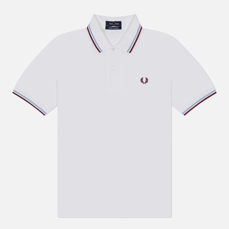 Мужское поло Fred Perry M12, цвет белый