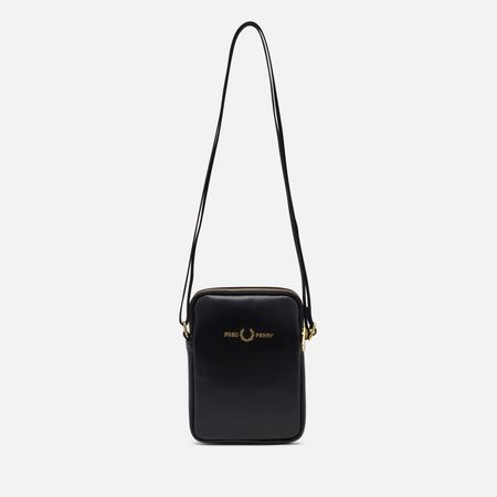 Сумка Fred Perry Smooth Leather Small Side, цвет чёрный