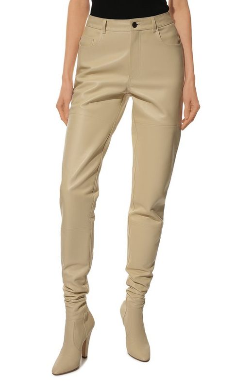 Кожаные брюки Saint Laurent 3