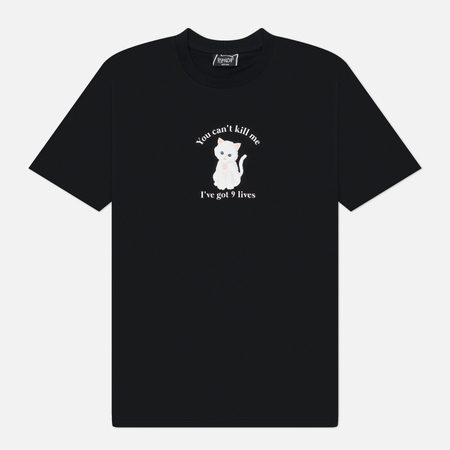 Мужская футболка RIPNDIP 9 Lives, цвет чёрный