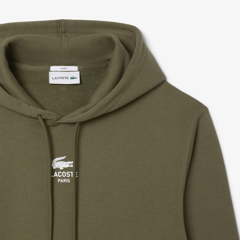 Хлопковая толстовка Lacoste унисекс с капюшоном 5