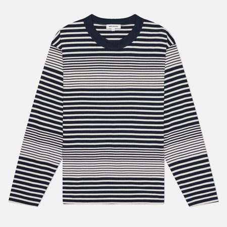 Мужской лонгслив Norse Projects Isefjord Multi Stripe Heavy, цвет синий