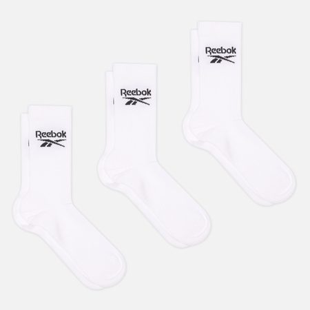 Комплект носков Reebok Crew BL 3-Pack, цвет белый