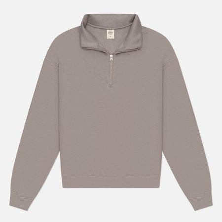 Мужская толстовка SKIMS Fleece Lounge Relaxed Quarter Zip, цвет серый