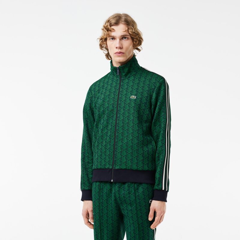 Мужская жаккардовая толстовка Lacoste PARIS с монограммой