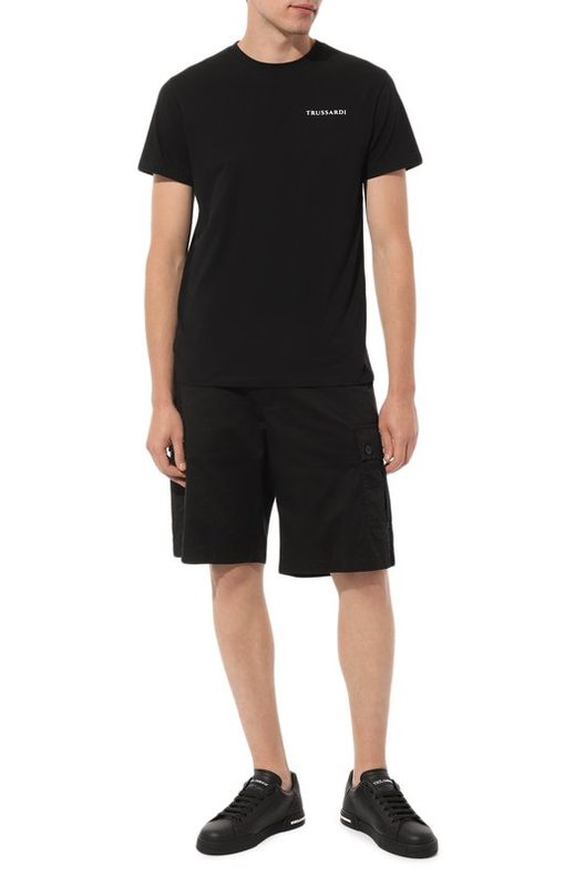Хлопковая футболка Trussardi 2