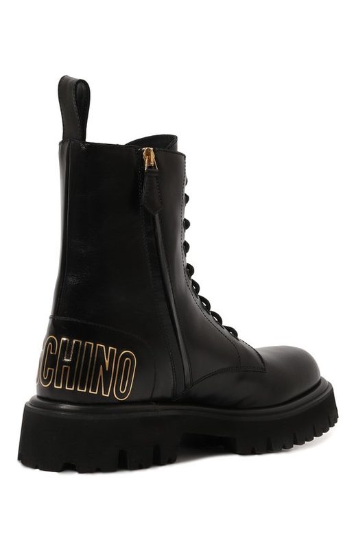 Кожаные ботинки Moschino 5
