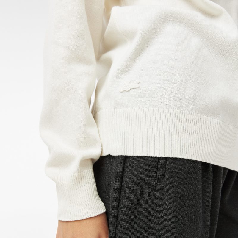 Женский свитер Lacoste с круглым вырезом 4