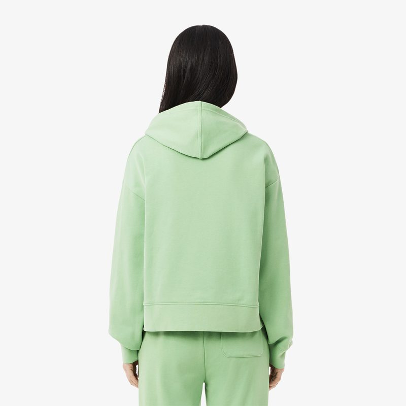 Женская флисовая толстовка Lacoste оверсайз 2