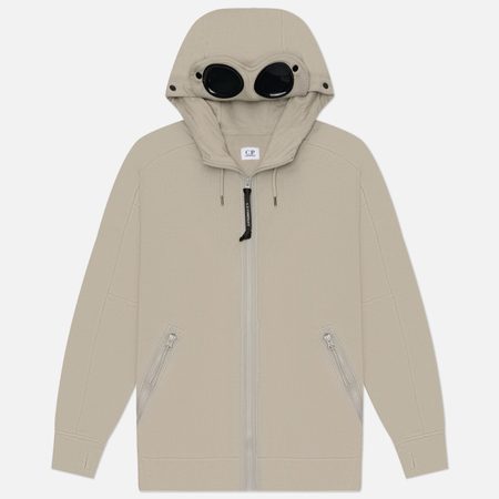 Мужская толстовка C.P. Company Diagonal Raised Fleece Goggle Hoodie Regular, цвет серый