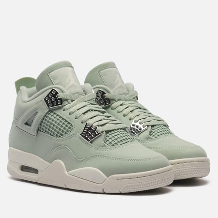Женские кроссовки Jordan Wmns Air Jordan 4 Retro, цвет зелёный