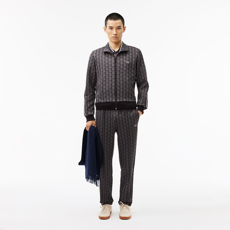 Мужская жаккардовая толстовка Lacoste PARIS с монограммой 4