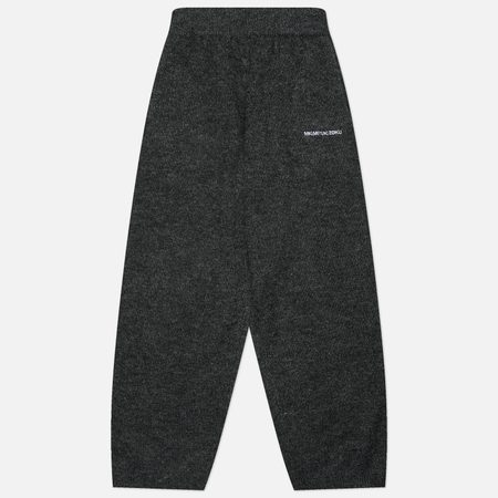 Мужские брюки MKI MIYUKI ZOKU Mohair Blend Knit Wide Leg Joggers, цвет серый