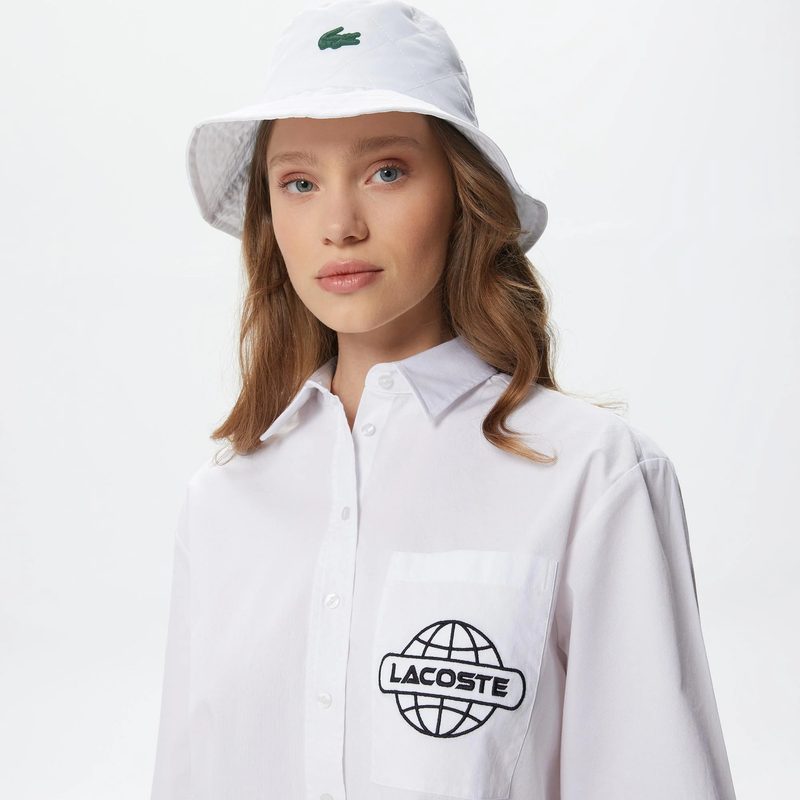 Женская рубашка Lacoste свободного кроя 3