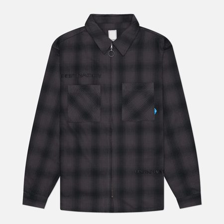 Мужская рубашка Liberaiders Ombre Zip, цвет чёрный