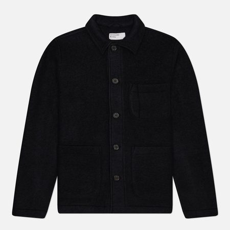 Мужская демисезонная куртка Universal Works Wool Fleece Field, цвет чёрный