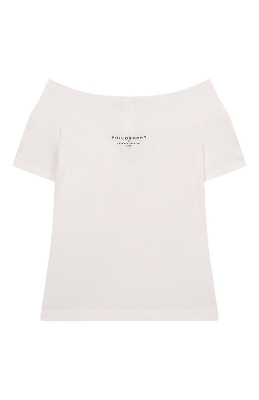 Хлопковая футболка Philosophy di Lorenzo Serafini Kids 2